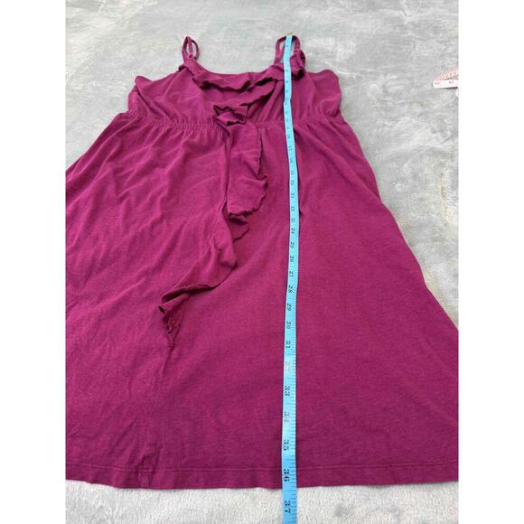 Old Navy Purple Ruffled Neckline Sleeveless Spaghetti Straps Sundress Dress L - Picture 6 of 6